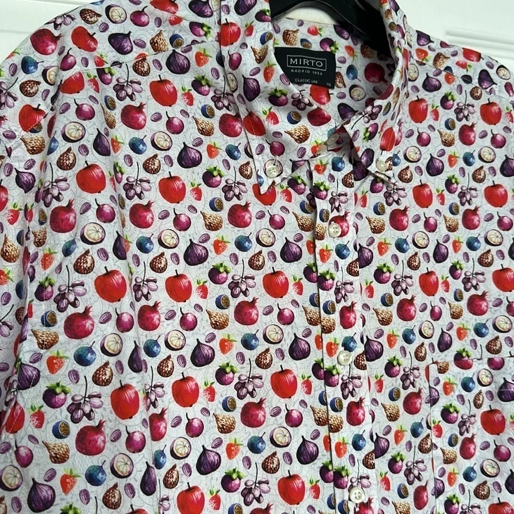 MIRTO vegetable print button down shirt - Picture 5 of 10